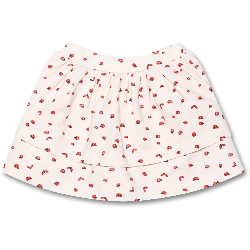 Petit Piao® Ladybug Skirt Printed ribbed skirt waist