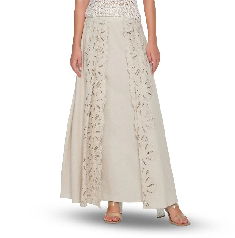 Skirt in Cotton Linen seamless skirt comfort