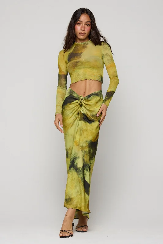 Ziggy Skirt in Moonshadow linen skirt natural